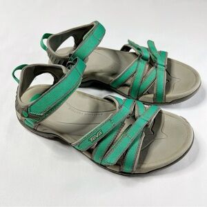 Teva Tirra Green Hiking / Water Sandals Size 8